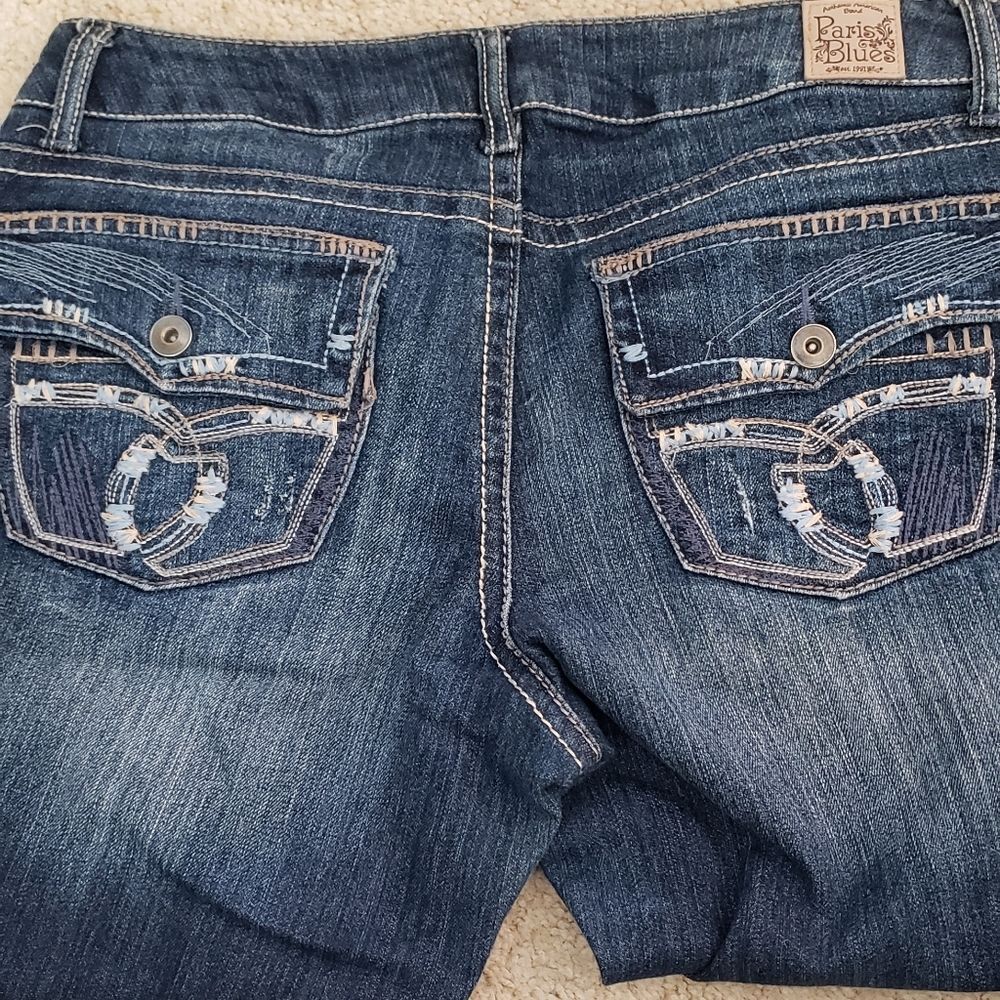 Paris Blues Distressed Capri's 11